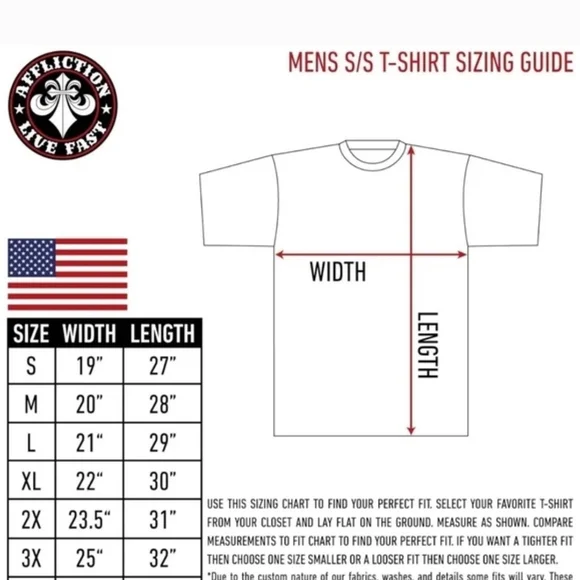 Affliction Rhinestone Black & Gray Tie-Dye Tiger and Rose Graphic Tee - Picture 5 of 5